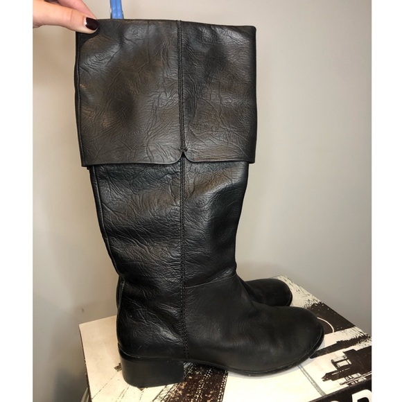 cute black leather booties